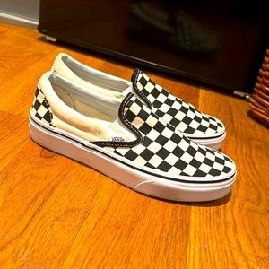 Vans checkered slip on